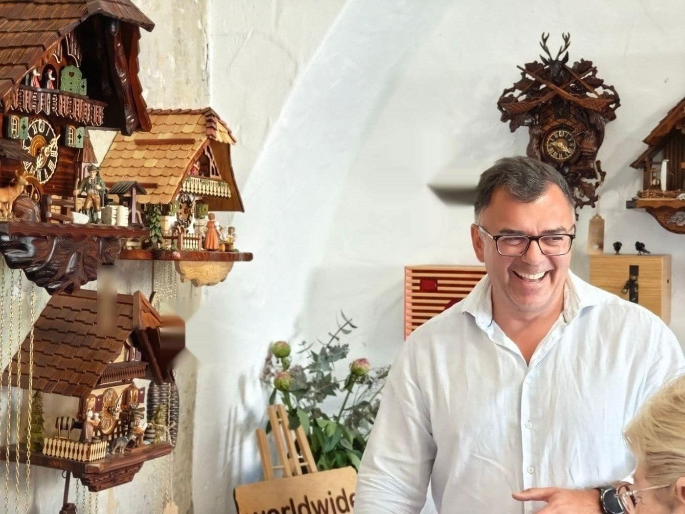 Viktor in seinem Gewölbe am Residenzplatz 5 in Passau.